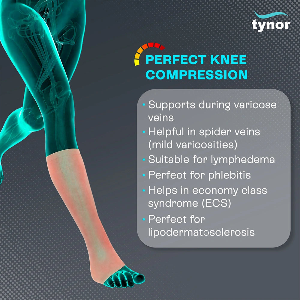 Medical Compression Stocking Knee High Class 2 (Pair)