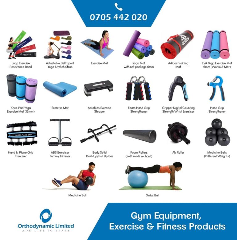 Exercise, fitness and Gym products