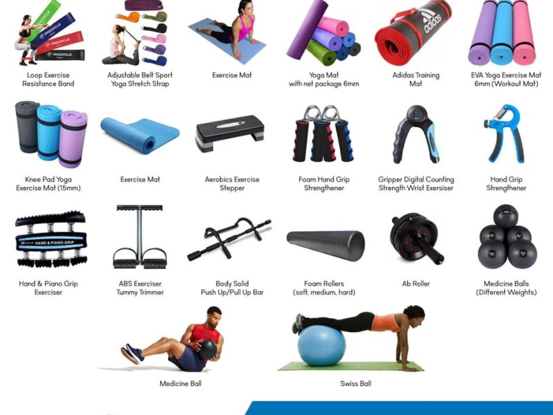 Exercise, fitness and Gym products