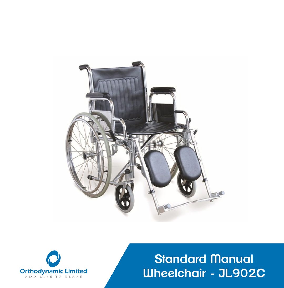 Manual Standard Wheelchair Detachable Armrests & Footrests – JL902C