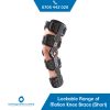 Lockable R.O.M hinged knee brace long