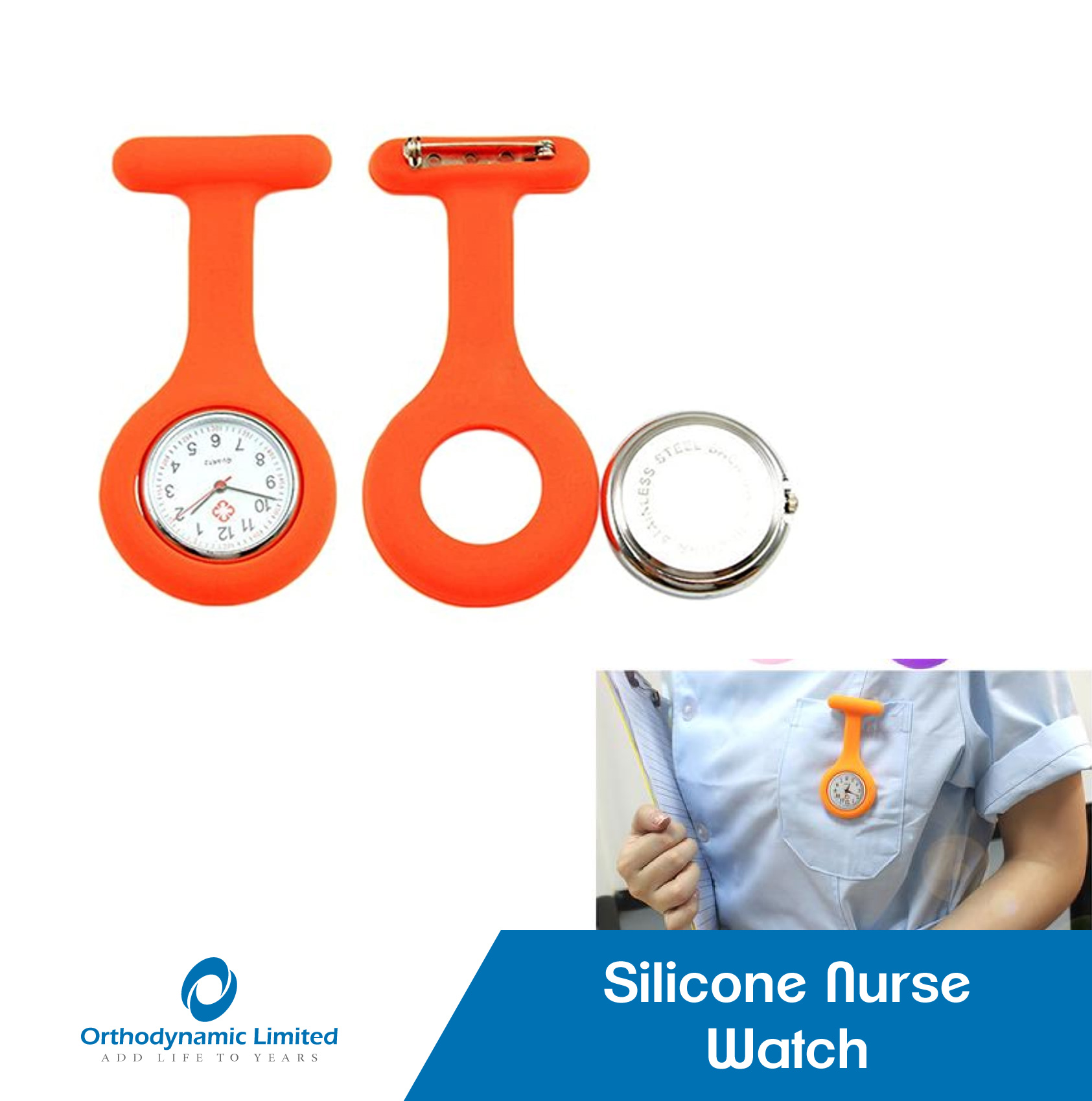 Silicone nurse watch