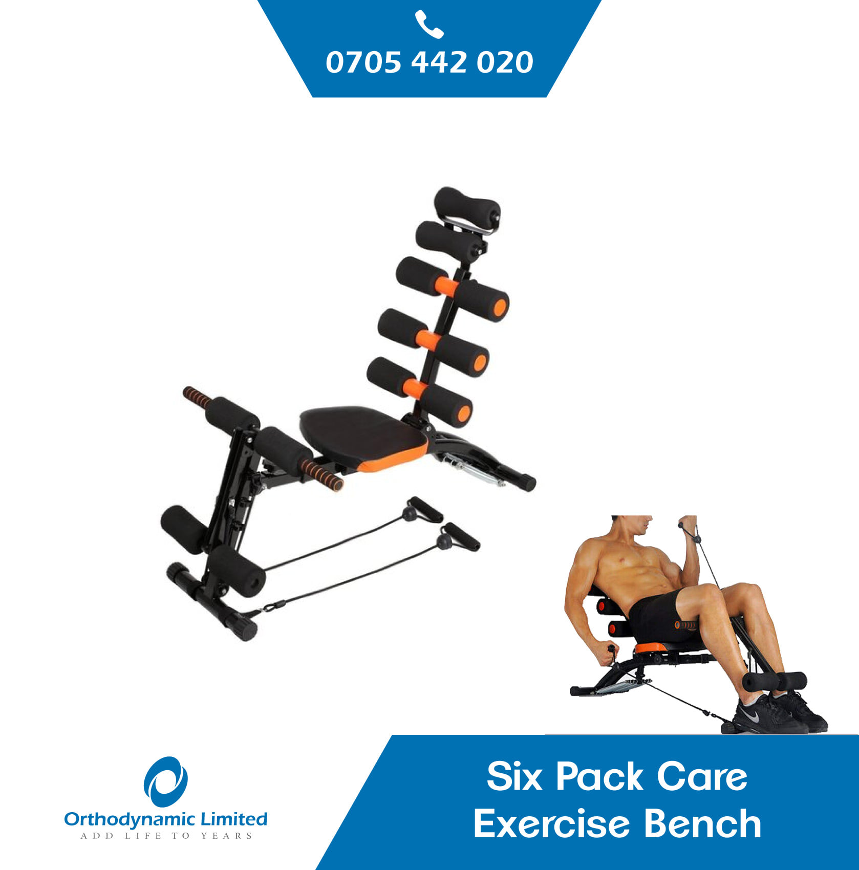 Six Pack Care Exercise Bench