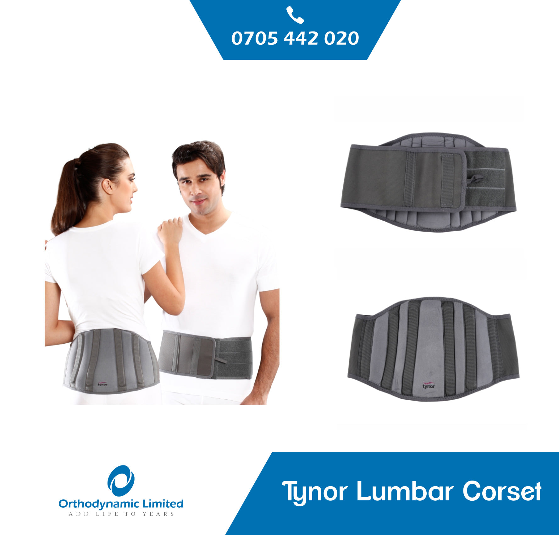 Tynor contoured Lumber sacral corset