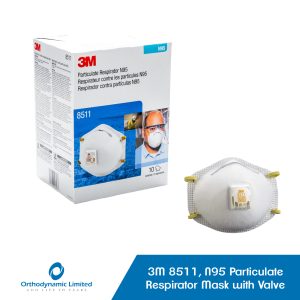3M 8511 N95 Particulate respirator mask with valve
