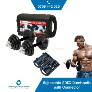 Adjustable 20KG Dumbbells with Connector