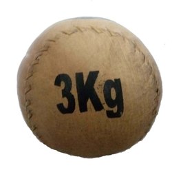 Brown Leather Medicine Ball 3 KG