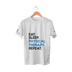 White T-Shirt | Eat sleep physical therapy
