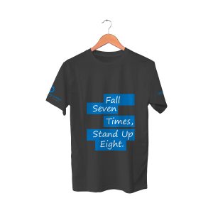Black T-Shirt | Fall seven times