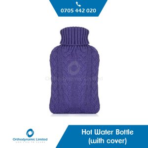 Hot water bottle with cover
