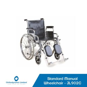 Manual Standard Wheelchair Detachable Armrests & Footrests - JL902C