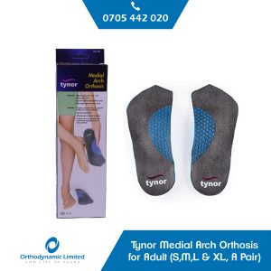 Tynor Medial Arch Orthosis for Adult - (S,M,L & XL, A Pair)