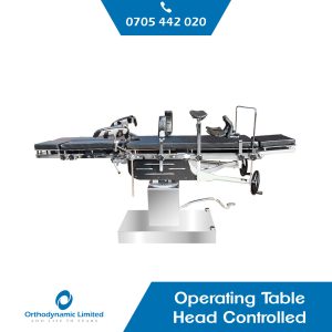 Operating table head controlled