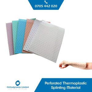 Perforated thermoplastic Splinting Material