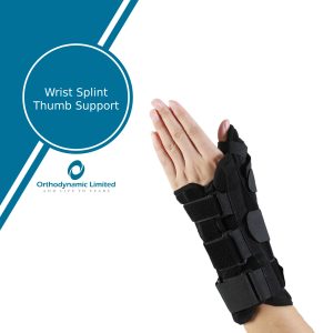 Wrist splint with thumb support
